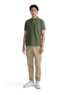 Sandbanks Badge Logo Polo Shirt - Olive