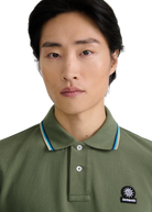 Sandbanks Badge Logo Polo Shirt - Olive