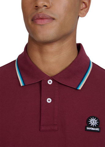 Sandbanks Badge Logo Polo Shirt - Port