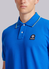 Sandbanks Badge Logo Polo Shirt - Nautical Blue