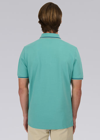 Sandbanks Badge Logo Polo Shirt - Turquoise