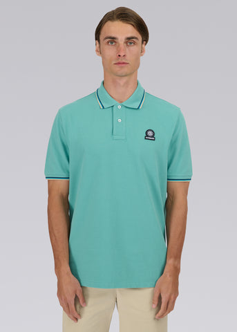 Sandbanks Badge Logo Polo Shirt - Turquoise