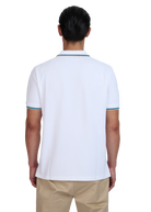 Sandbanks Badge Logo Polo Shirt - White - Sandbanks