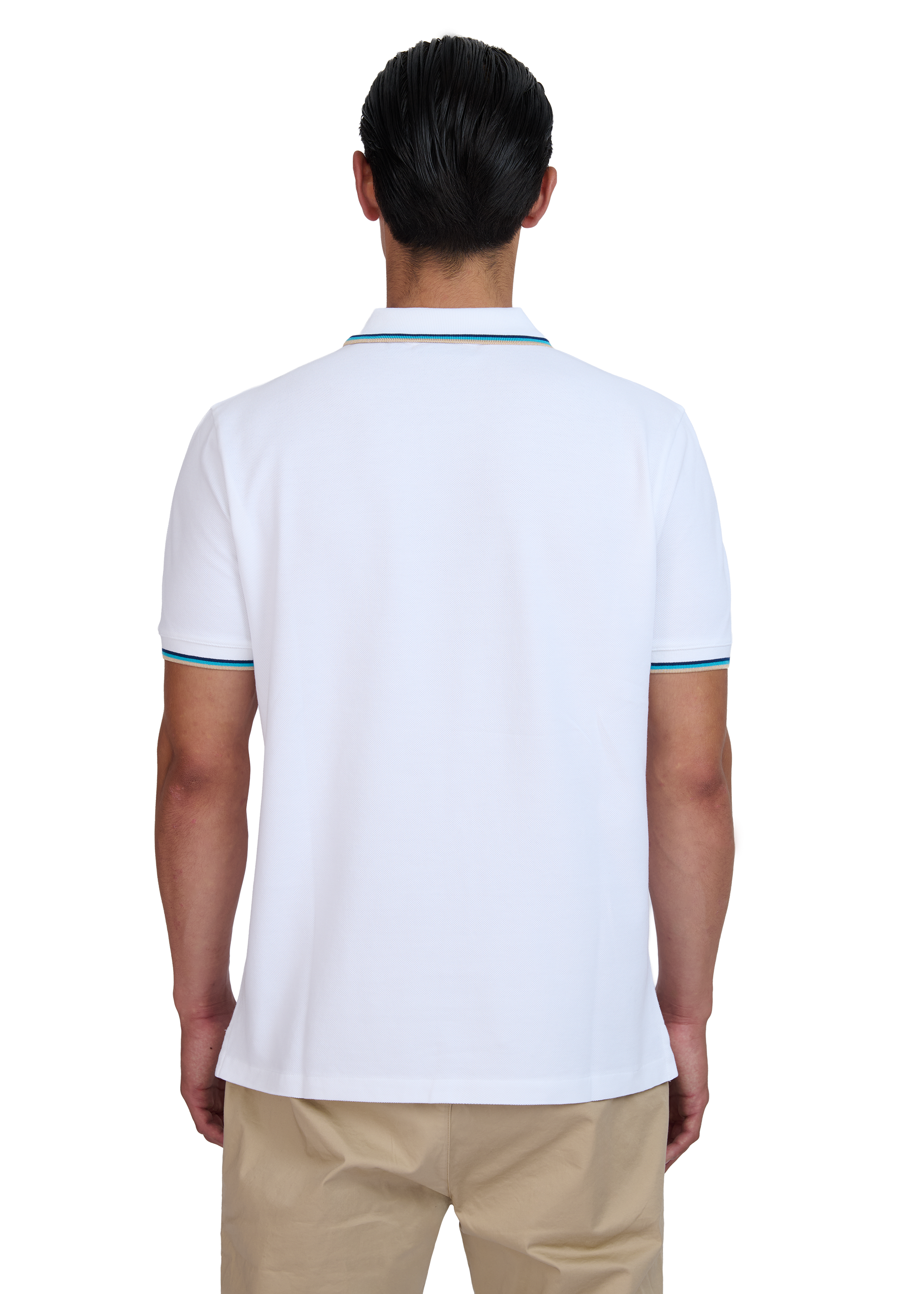 Sandbanks Badge Logo Polo Shirt - White - Sandbanks