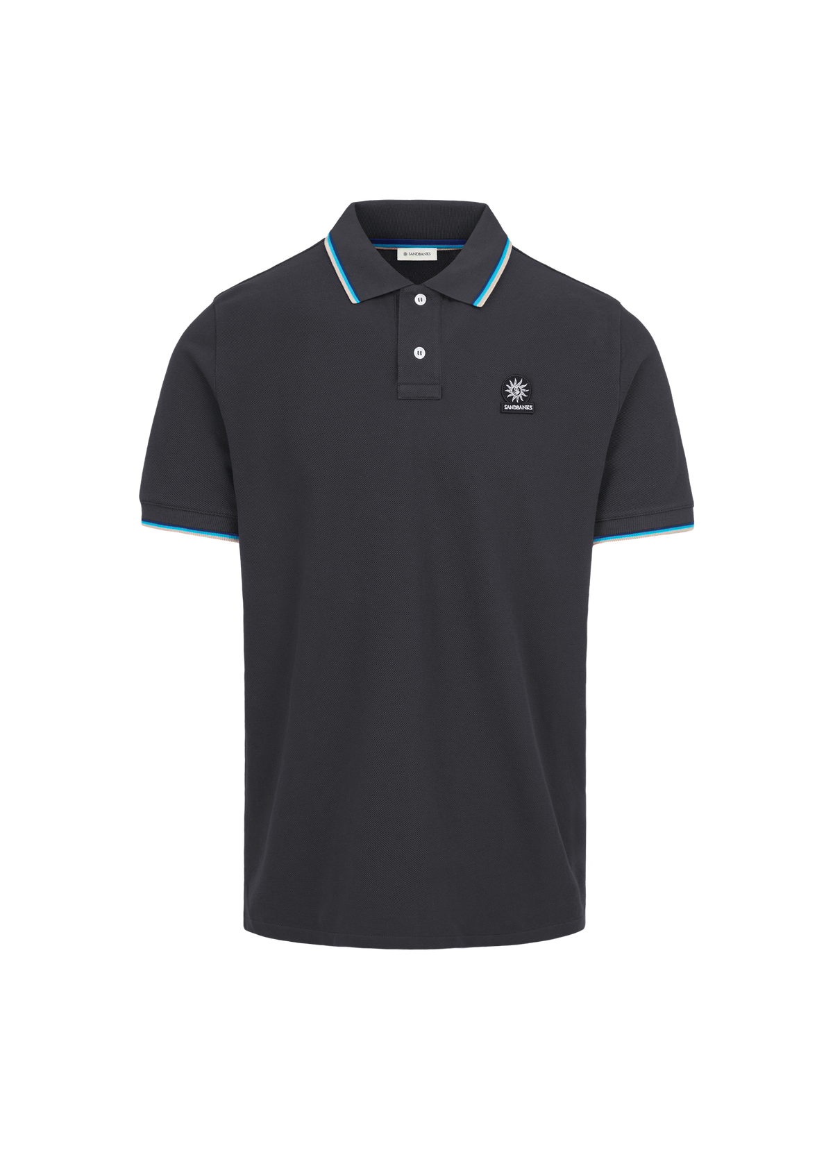 Sandbanks Badge Logo Polo Shirt - Anthracite