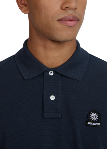 Sandbanks Badge Logo Polo Shirt - Anthracite