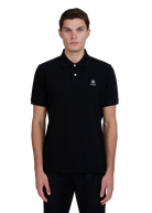 Sandbanks Badge Logo Pique Polo Shirt - Black - Sandbanks