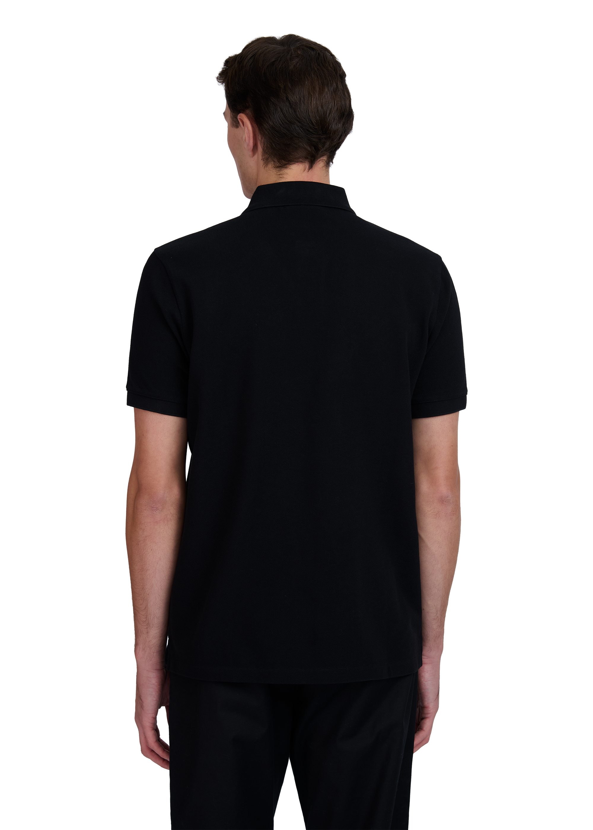 Sandbanks Badge Logo Pique Polo Shirt - Black - Sandbanks