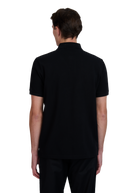 Sandbanks Badge Logo Pique Polo Shirt - Black - Sandbanks