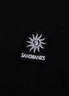 Sandbanks Badge Logo Pique Polo Shirt - Black - Sandbanks