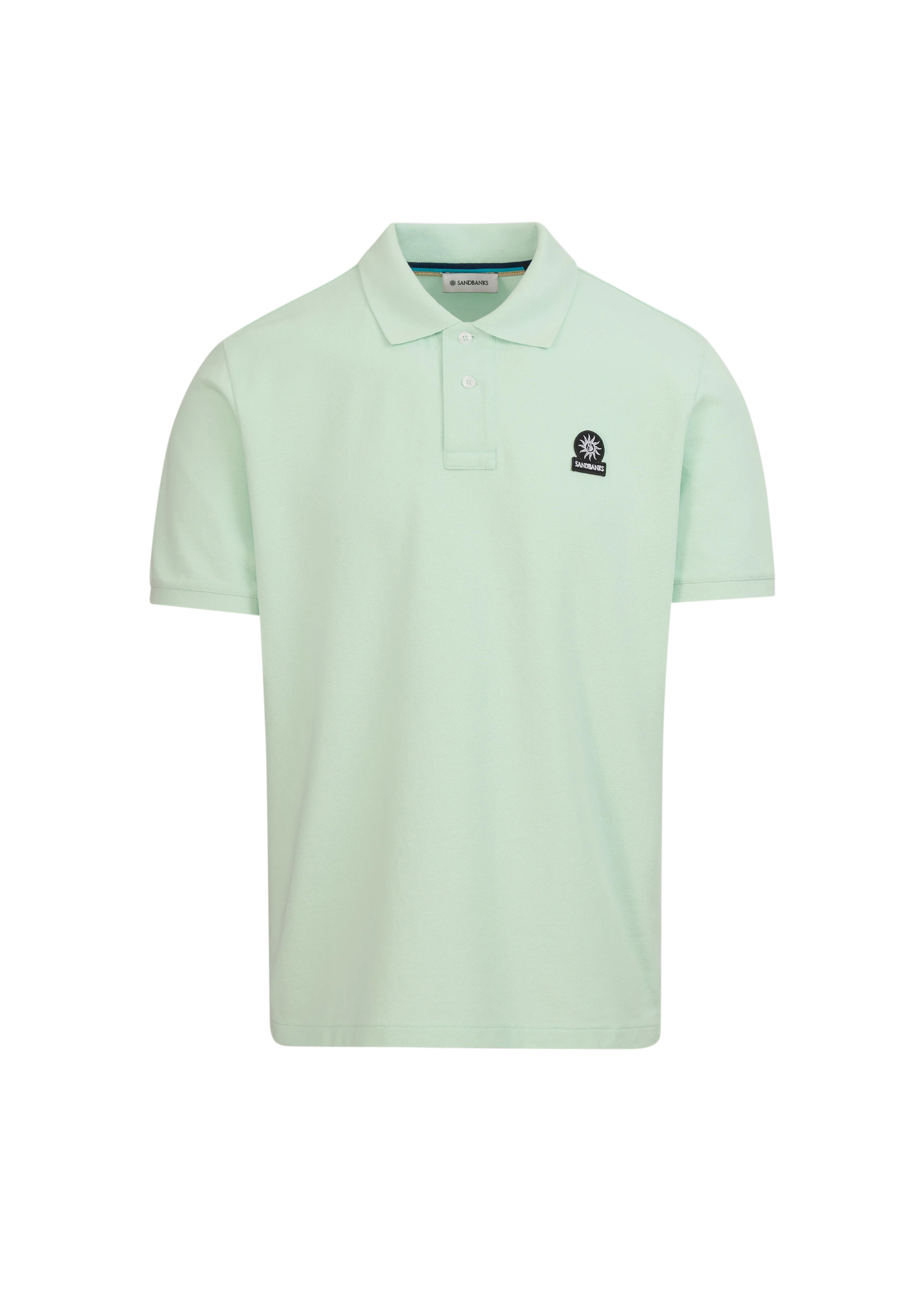 Sandbanks Badge Logo Pique Polo Shirt - Mint