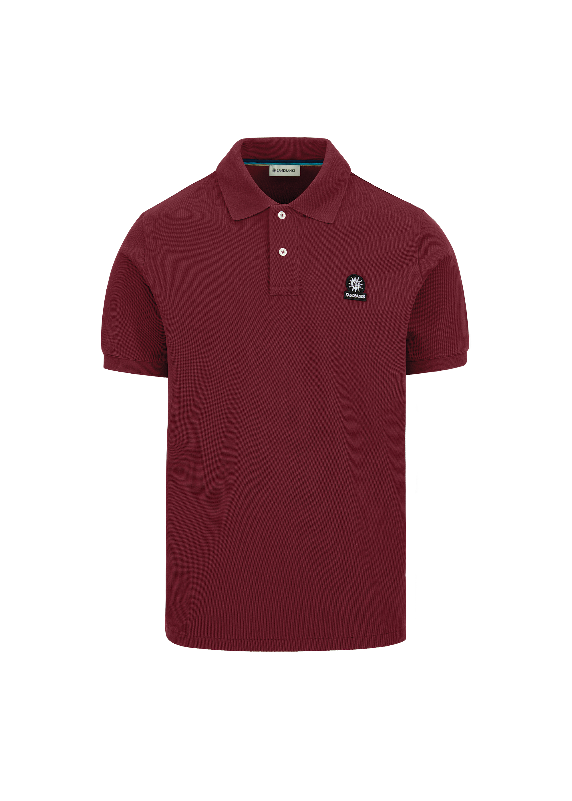 Sandbanks Badge Logo Pique Polo Shirt - Port
