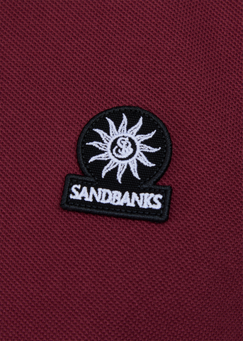 Sandbanks Badge Logo Pique Polo Shirt - Port
