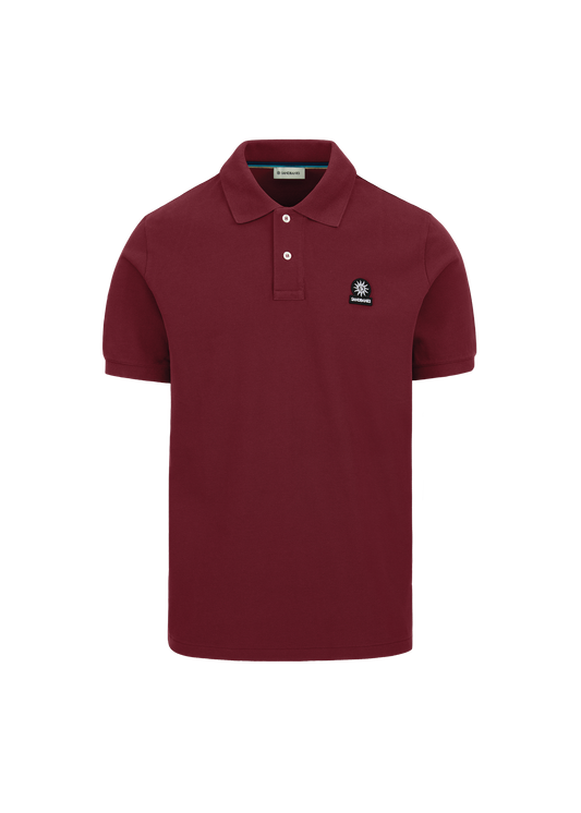 Sandbanks Badge Logo Pique Polo Shirt - Port