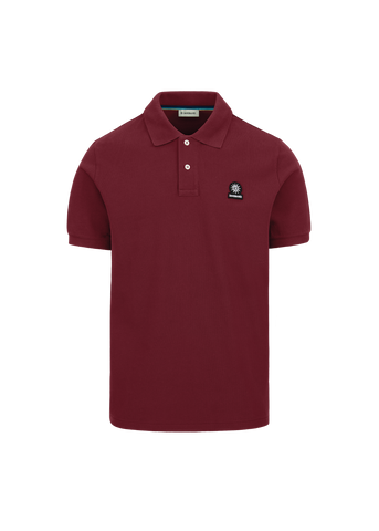 Sandbanks Badge Logo Pique Polo Shirt - Port