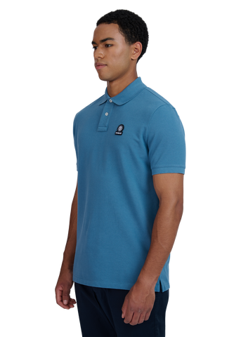 Sandbanks Badge Logo Pique Polo Shirt - Teal