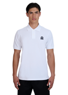 Sandbanks Badge Logo Pique Polo Shirt - White - Sandbanks