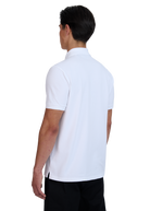 Sandbanks Badge Logo Pique Polo Shirt - White - Sandbanks