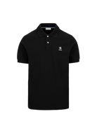 Sandbanks Badge Logo Pique Polo Shirt - Black - Sandbanks