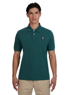 Sandbanks Badge Logo Pique Polo Shirt - Emerald Green