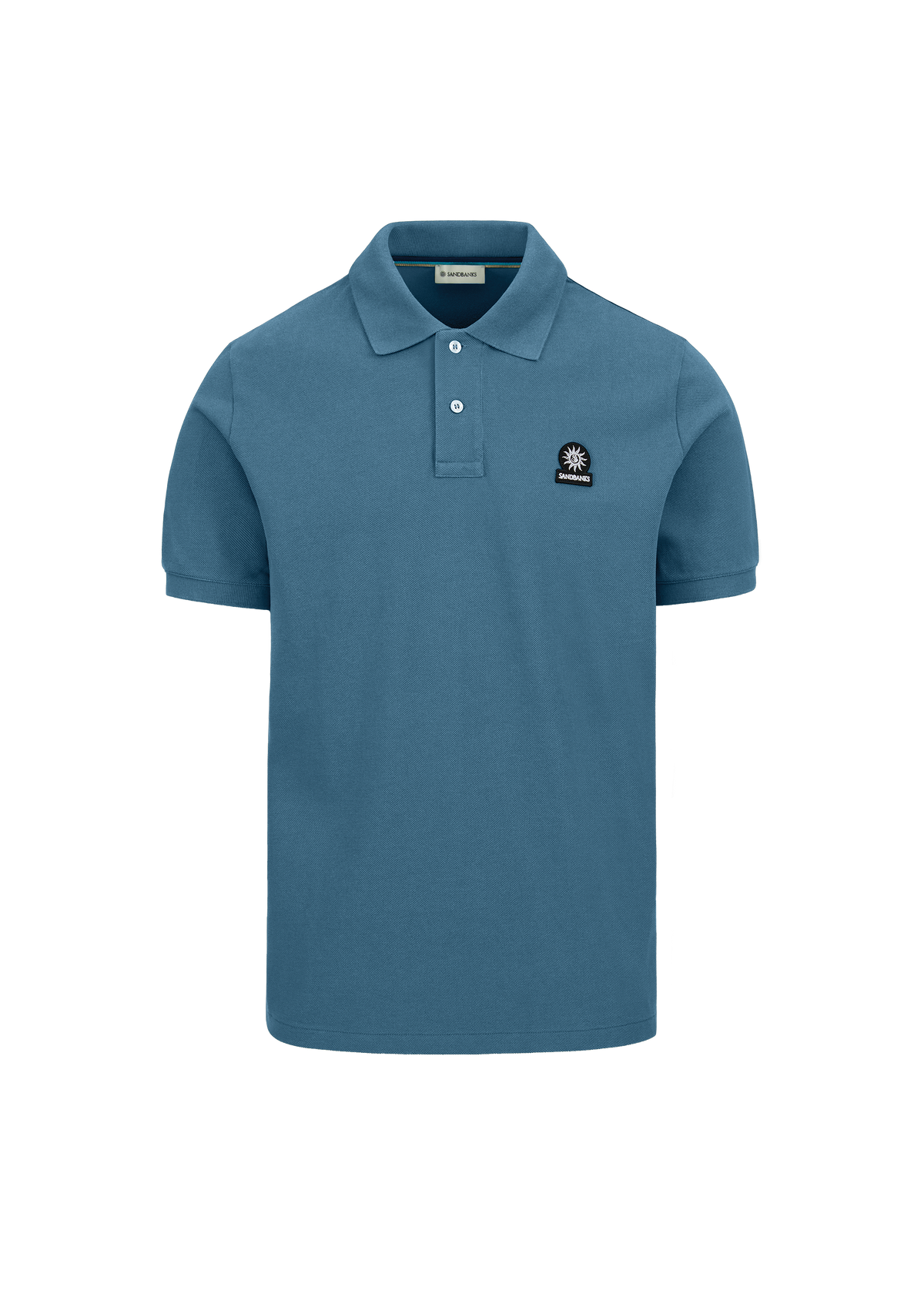Sandbanks Badge Logo Pique Polo Shirt - Teal