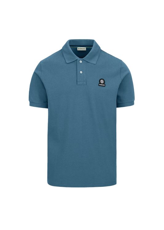 Sandbanks Badge Logo Pique Polo Shirt - Teal