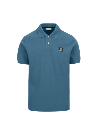 Sandbanks Badge Logo Pique Polo Shirt - Teal