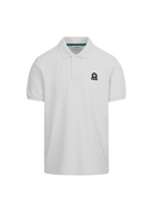 Sandbanks Badge Logo Pique Polo Shirt - White - Sandbanks