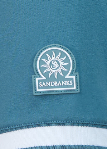 Sandbanks Silicone Zip Polo Shirt - Teal