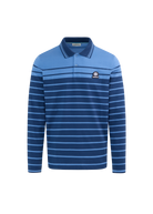 Engineered Stripe Polo Shirt - Navy/Teal