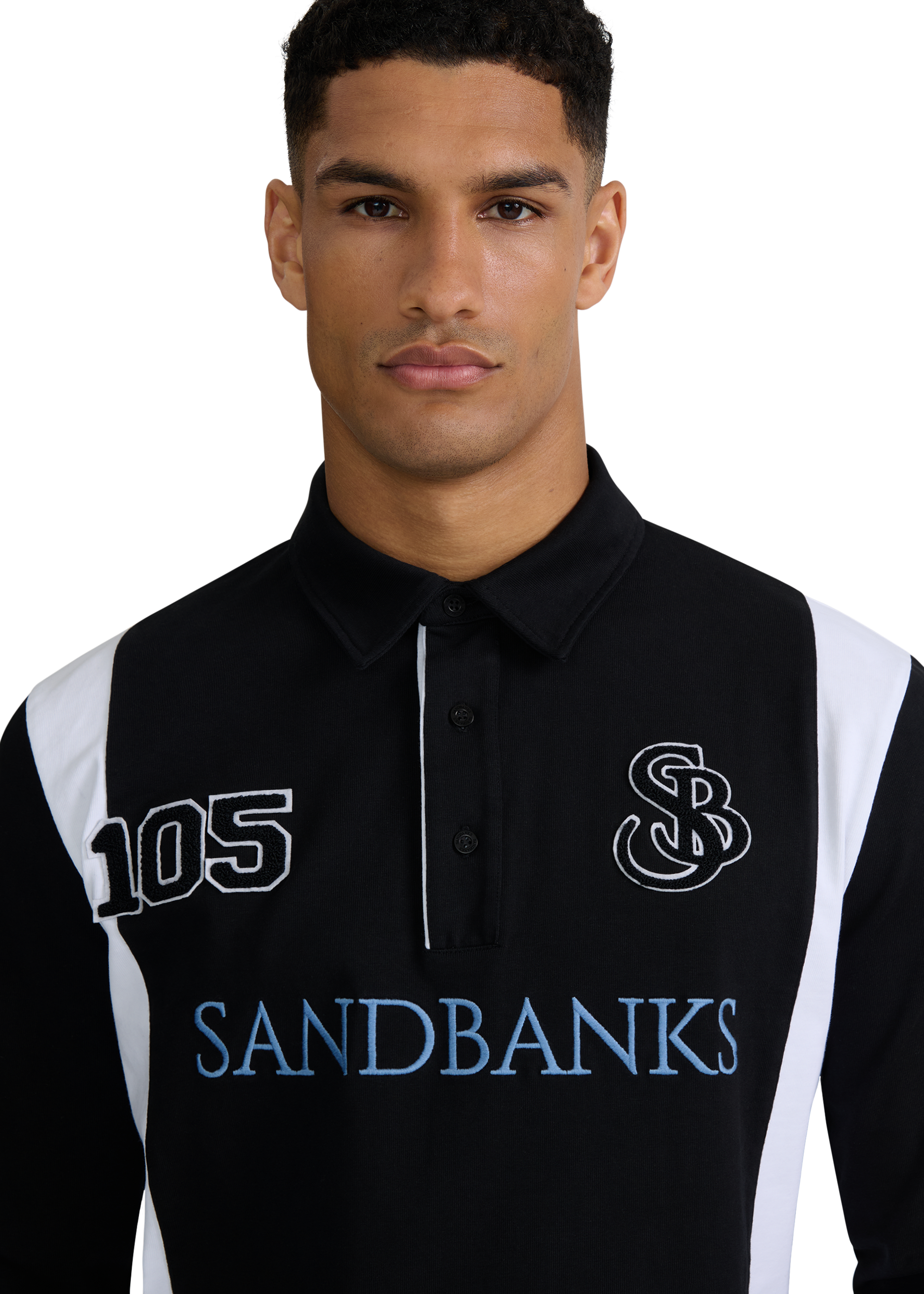 Sandbanks Studio 105 Rugby Shirt - Black