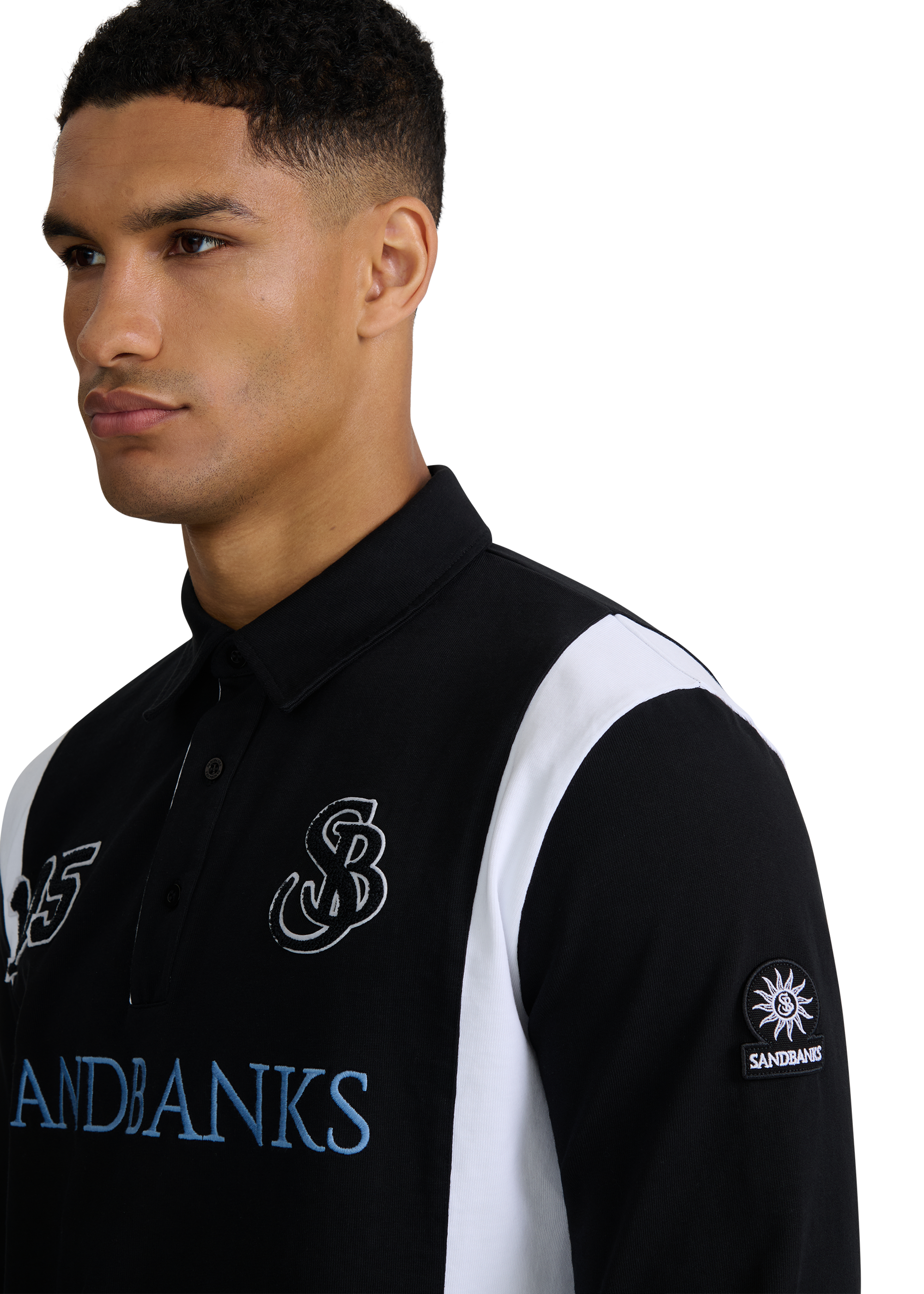 Sandbanks Studio 105 Rugby Shirt - Black