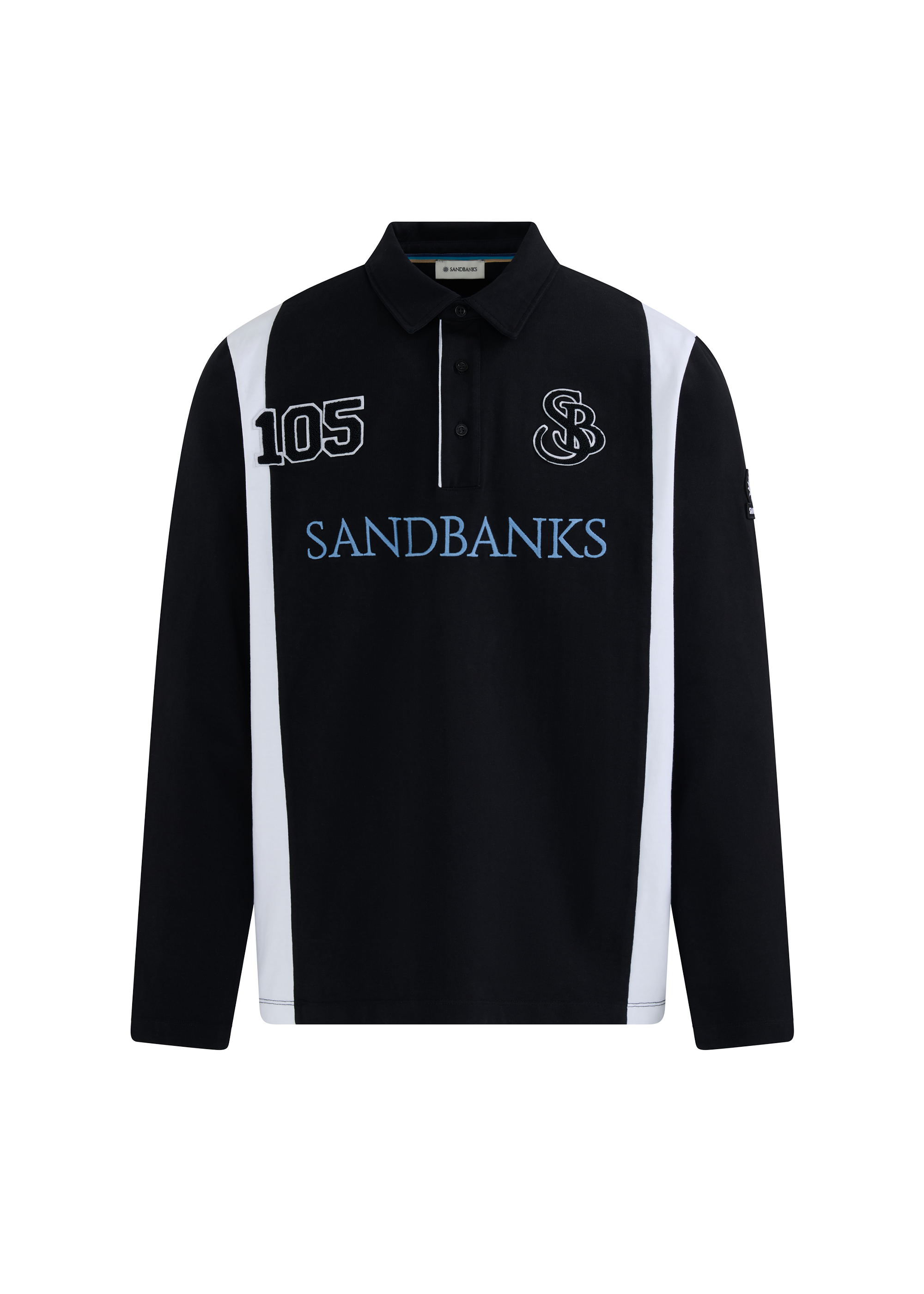 Sandbanks Studio 105 Rugby Shirt - Black