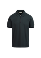 Sandbanks Silicone Zip Polo Shirt - Anthracite 
