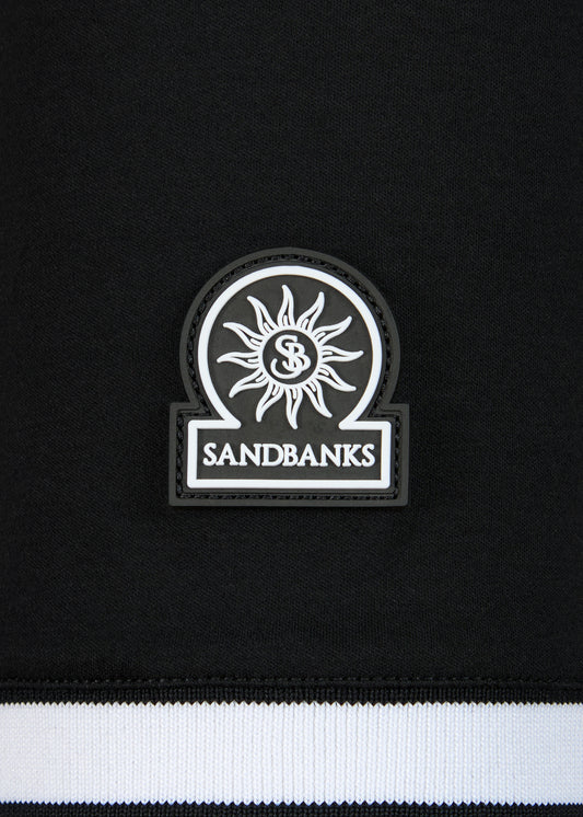 Sandbanks Silicone Zip Polo Shirt - Black