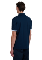 Sandbanks Silicone Zip Polo Shirt - Navy