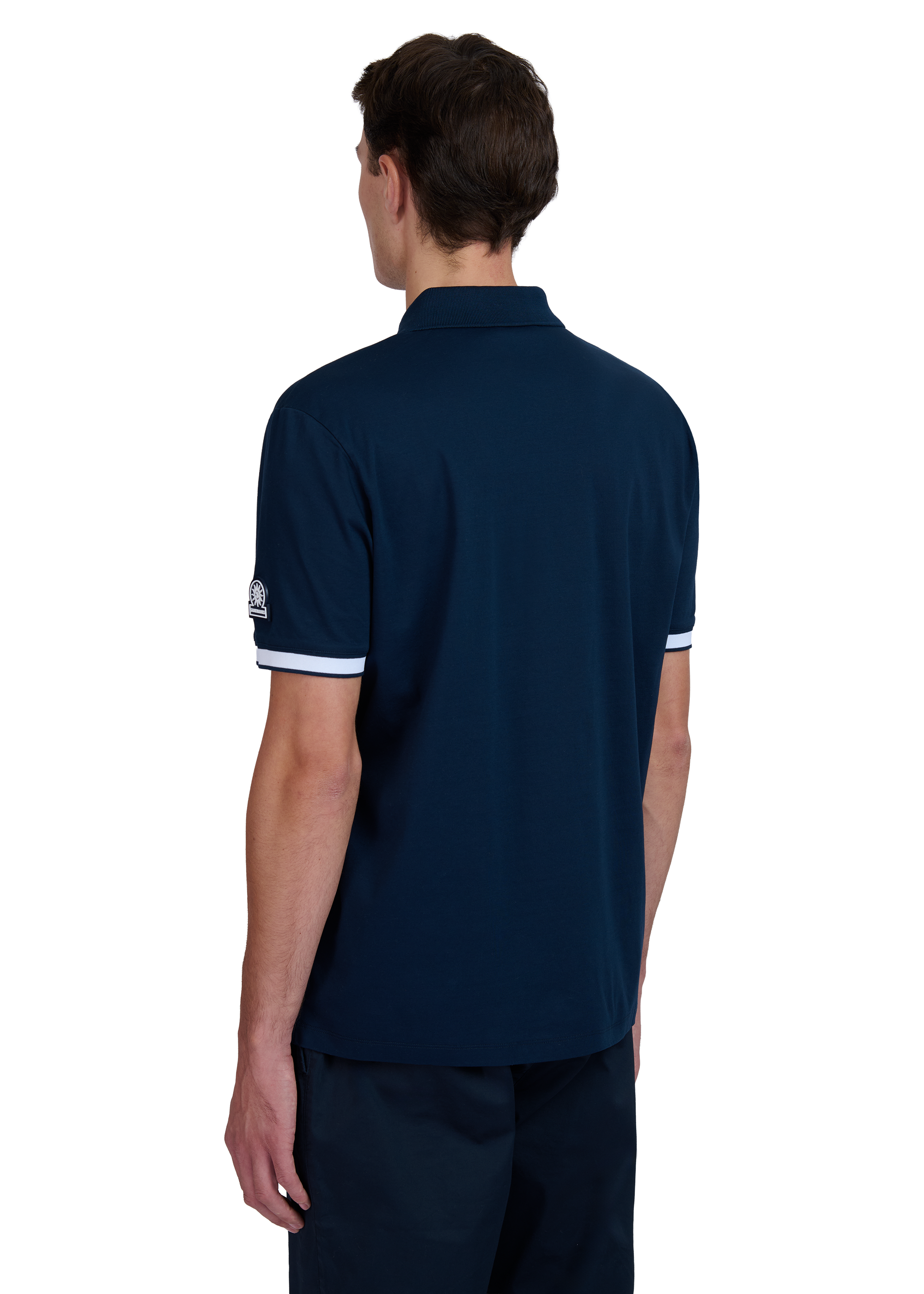 Sandbanks Silicone Zip Polo Shirt - Navy