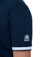 Sandbanks Silicone Zip Polo Shirt - Navy