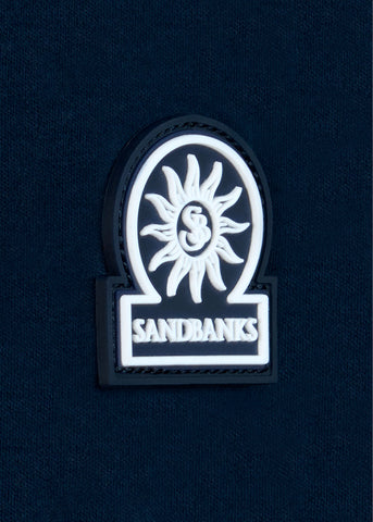 Sandbanks Silicone Zip Polo Shirt - Navy