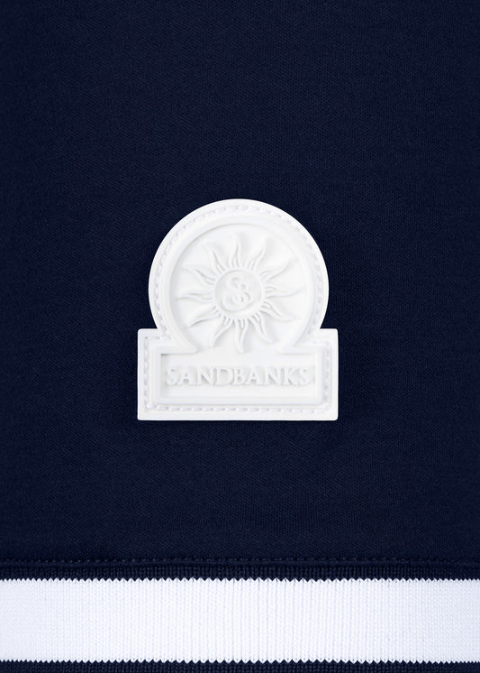 Sandbanks Silicone Zip Polo Shirt - Navy