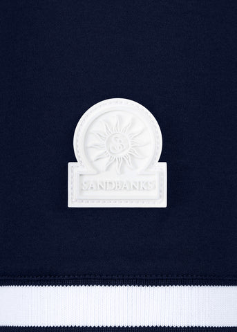 Sandbanks Silicone Zip Polo Shirt - Navy