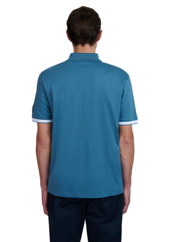 Sandbanks Silicone Zip Polo Shirt - Teal
