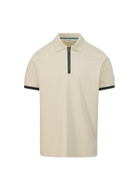 Sandbanks Silicone Zip Polo Shirt - Stone