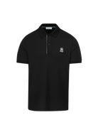 Sandbanks Contrast Placket Polo Shirt - Black