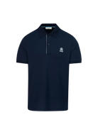 Sandbanks Contrast Placket Polo Shirt - Navy