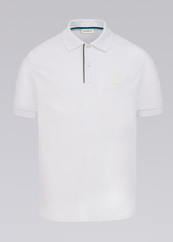 Sandbanks Contrast Placket Polo Shirt - White