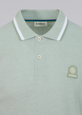 Sandbanks Oxford Polo Shirt - Sage