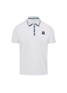 Sandbanks Contrast Stripe Polo Shirt - White
