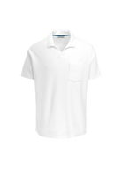 Sandbanks Revere Collar Towelling Polo Shirt - White