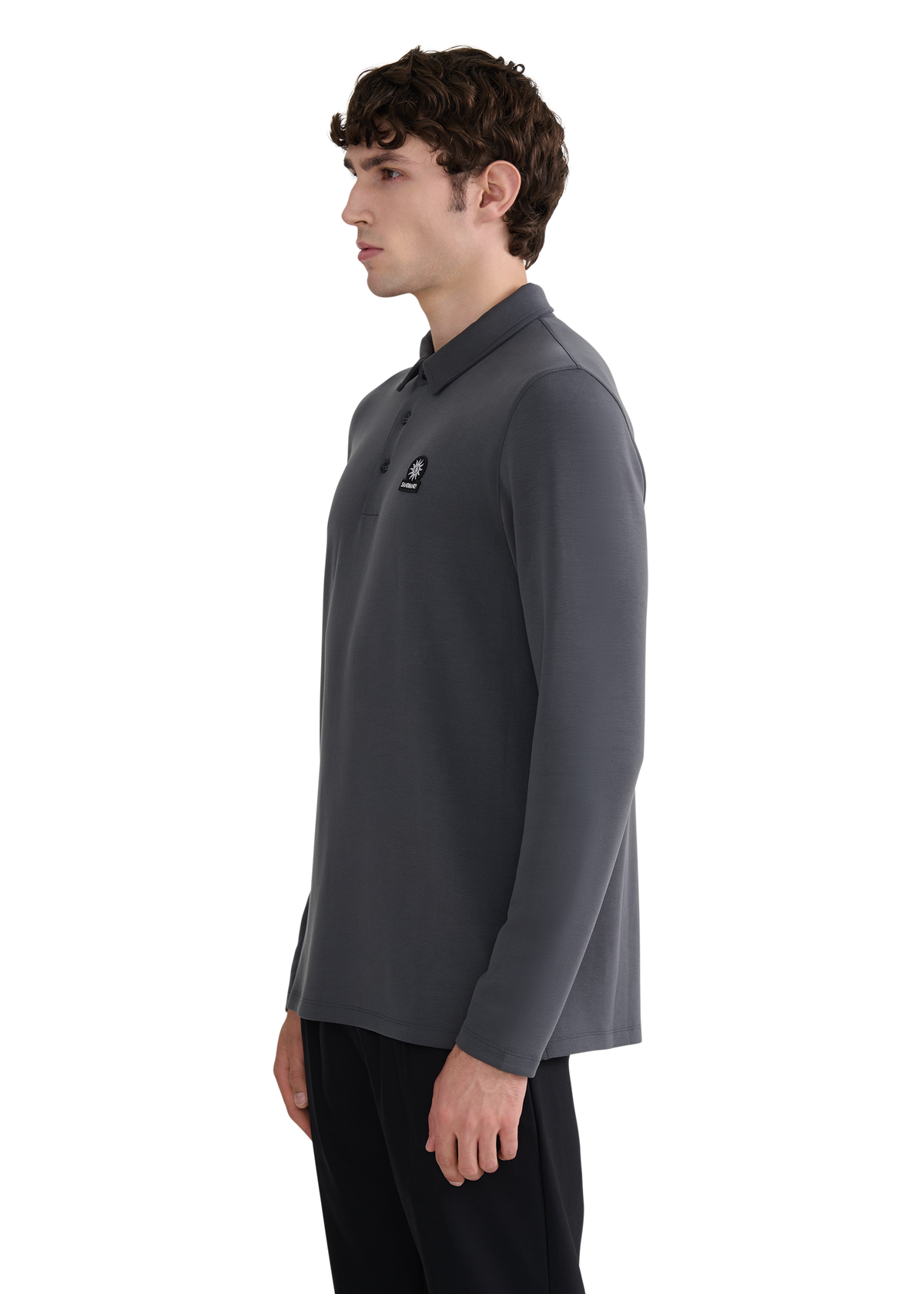 Tonal Soft Touch Polo Shirt - Anthracite